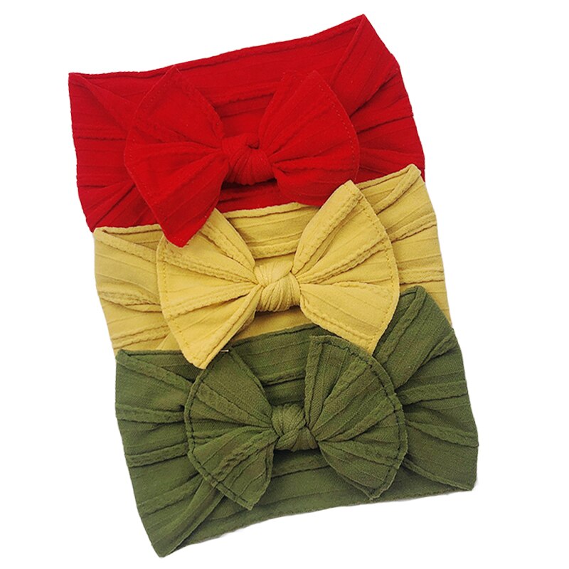 Elastic Baby Head Turbans (3 pcs)